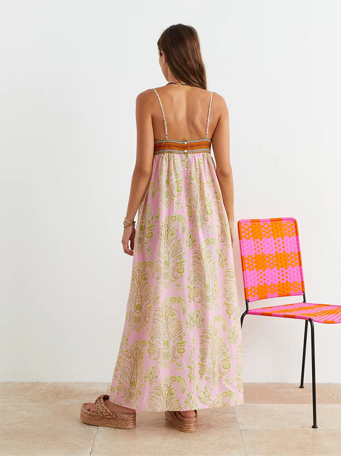 Linen Printed Dress