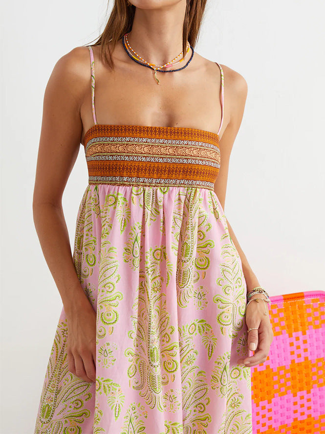 Linen Printed Dress