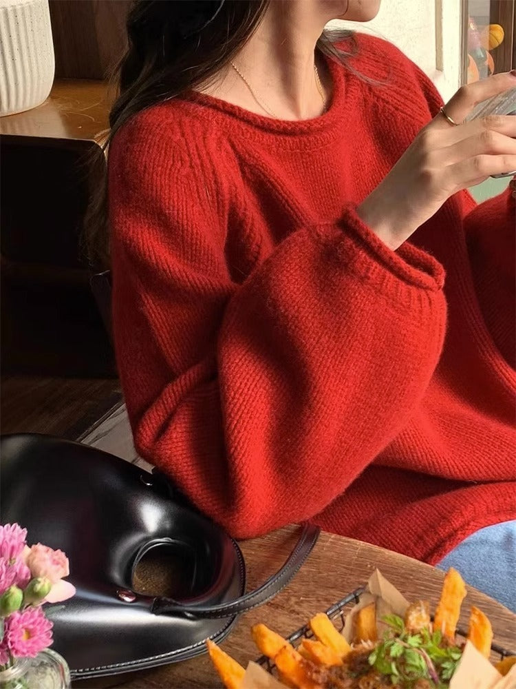 Round Neck Loose Sweater