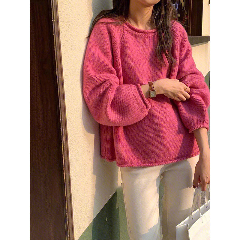 Round Neck Loose Sweater