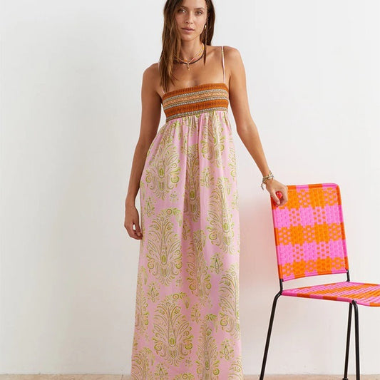 Linen Printed Dress